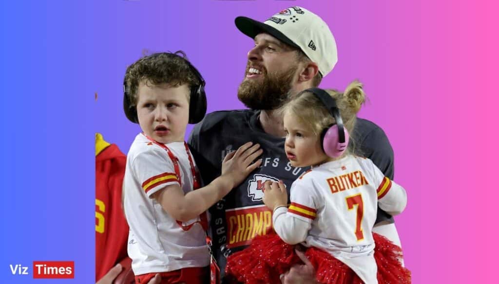 Harrison Butker with his kids