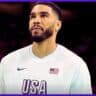 Why was Jayson Tatum benched in the Olympic 2024 first match against Serbia?