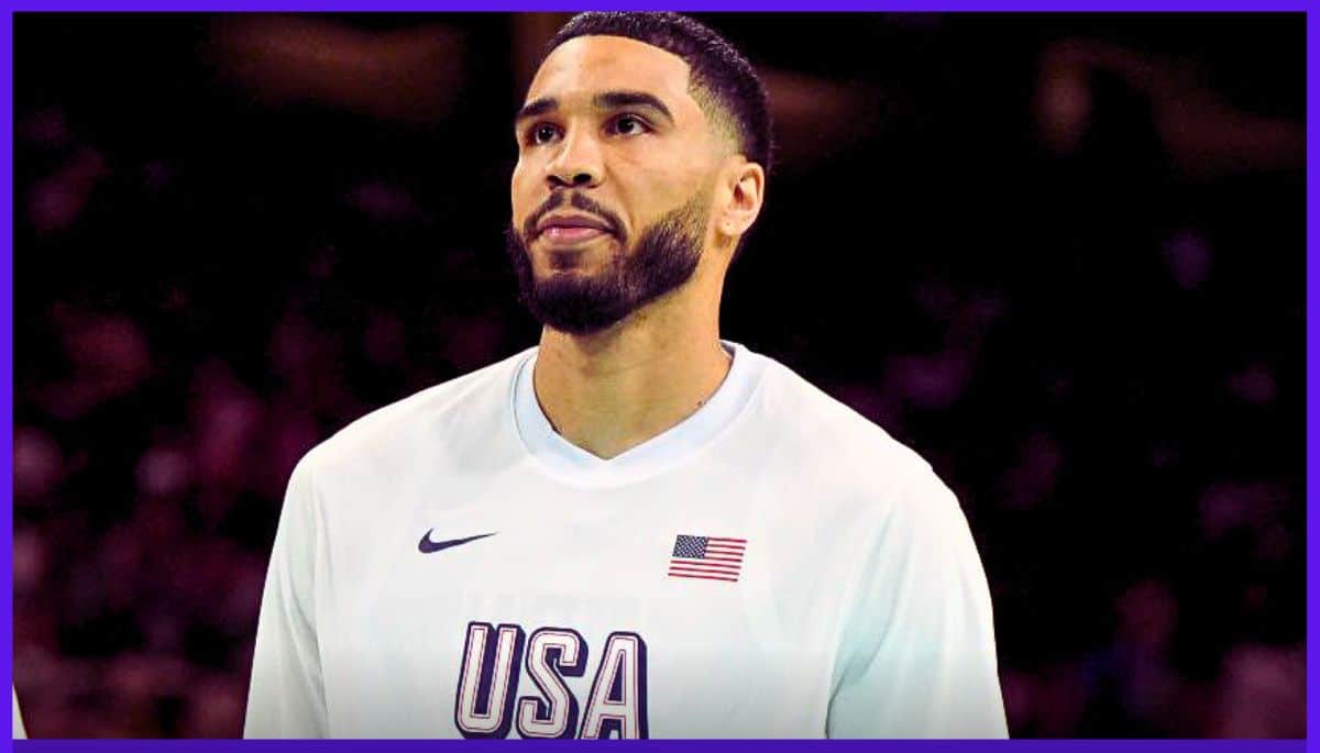 Why was Jayson Tatum benched in the Olympic 2024 first match against Serbia?